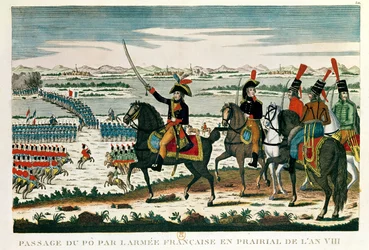 Passage au Po, avant la bataille de Marengo, Prairial, An VIII